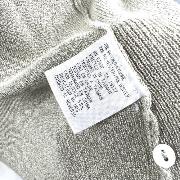 Sigrid Olsen Sport Cream Color Lightweight Sweater Size S - Picture 10 of 13